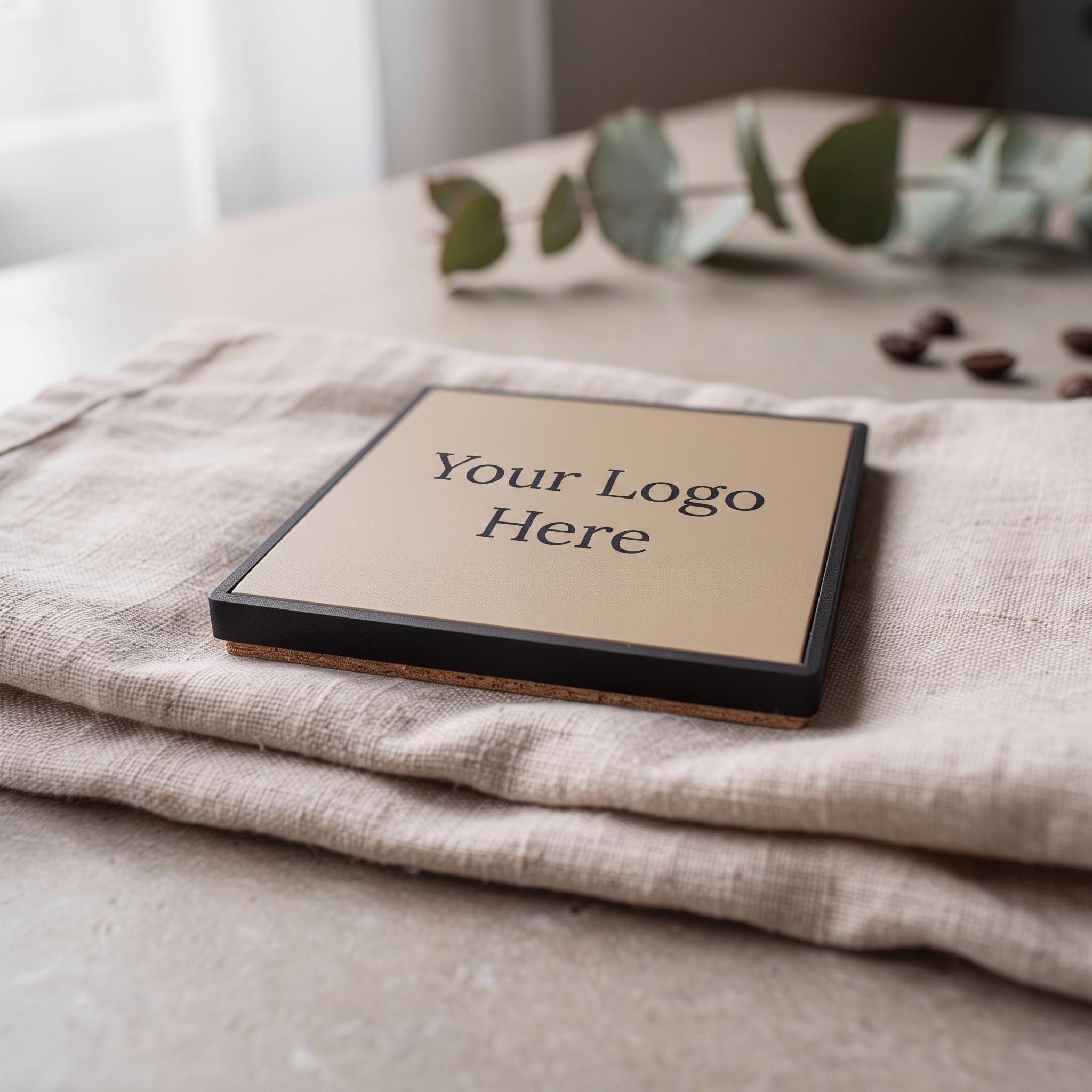 Custom Logo Square Coaster – photo 5